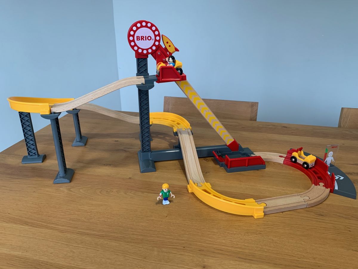 brio roller coaster train set